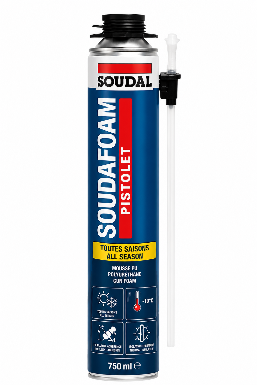 Soudafoam Pistolet Toutes Saisons 750ml