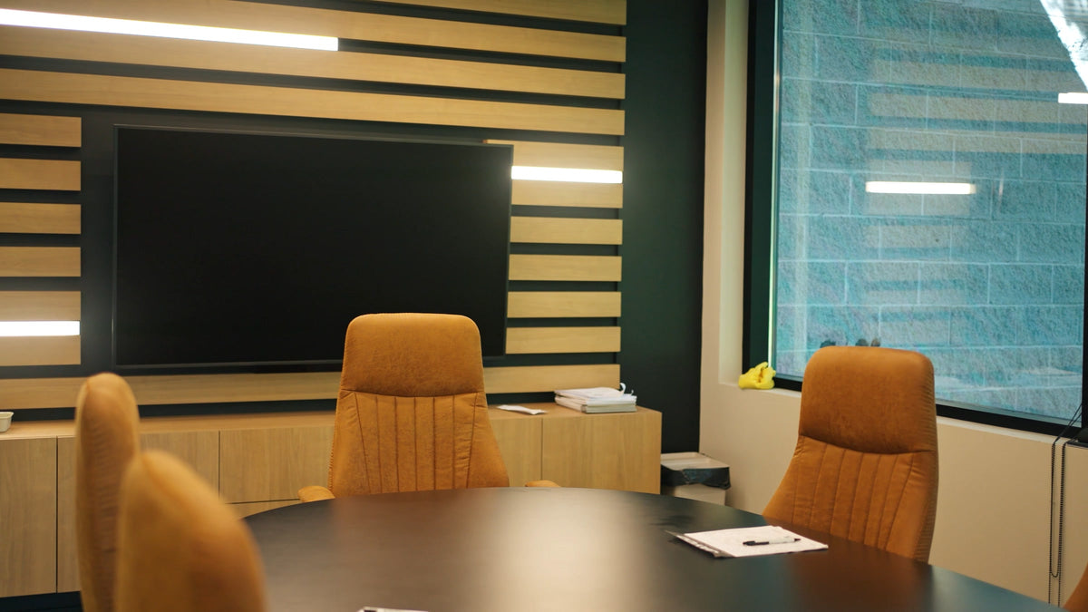 Salle de conférence des bureaux de Capital Jayco à Longueuil