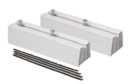 Support au sol 3-1/2'' x 3-1/4'' x 17-3/4", PVC - Vendu en paire